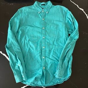 J. Crew Turquoise Casual Button-Down Shirt
